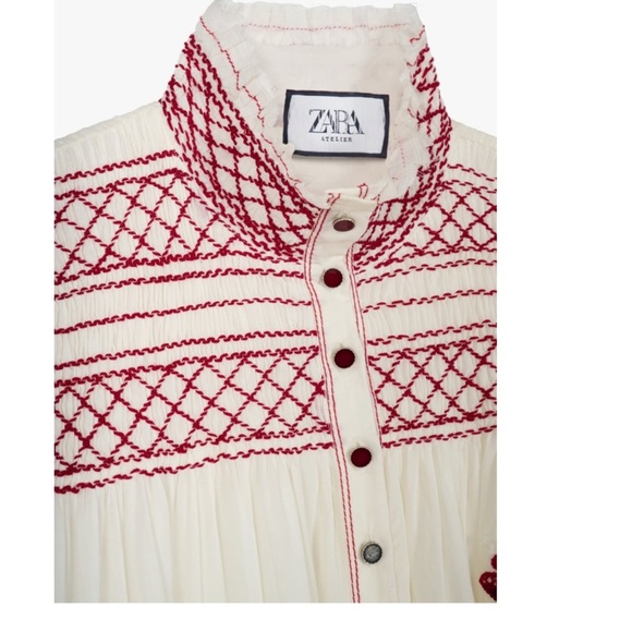 NEW LIMITED EDITION EMBROIDERED ZARA ATELIER DRESS - Picture 10 of 15